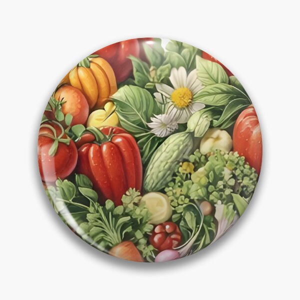 Item preview, ⁠Aesthetic Organic Vegetable Harvest Heart Shaped Garden Illustration⁠ designed and sold by Teenidesign .