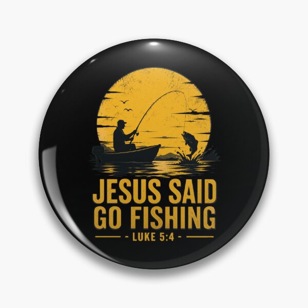 Item preview, Jesus Said Go Fishing Luke 5 4 Christian Fishermen Faith designed and sold by OlakunleOloroz.