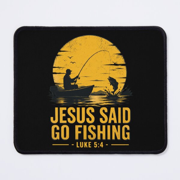 Item preview, Jesus Said Go Fishing Luke 5 4 Christian Fishermen Faith designed and sold by OlakunleOloroz.