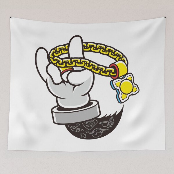 Item preview, Cartoon Rock Gesture With Heavy Gold Chain designed and sold by Lexkon Liu's art.
