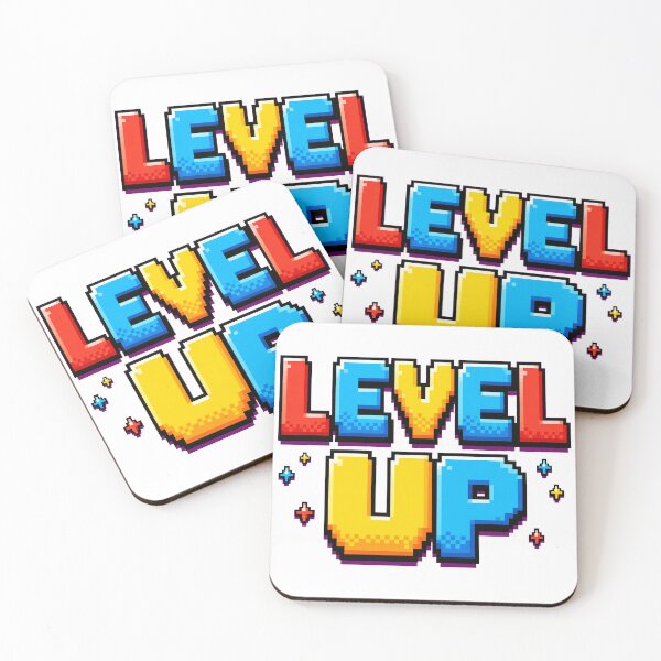 Item preview, LEVEL UP Retro Gaming Pixel Art | 8-Bit Arcade Gamer Design designed and sold by Ahmed Nedji.