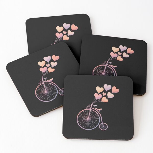 Item preview, Heart Balloon Cycling Hobby Valentines Day Love Bicycle designed and sold by SapfireStuArt.