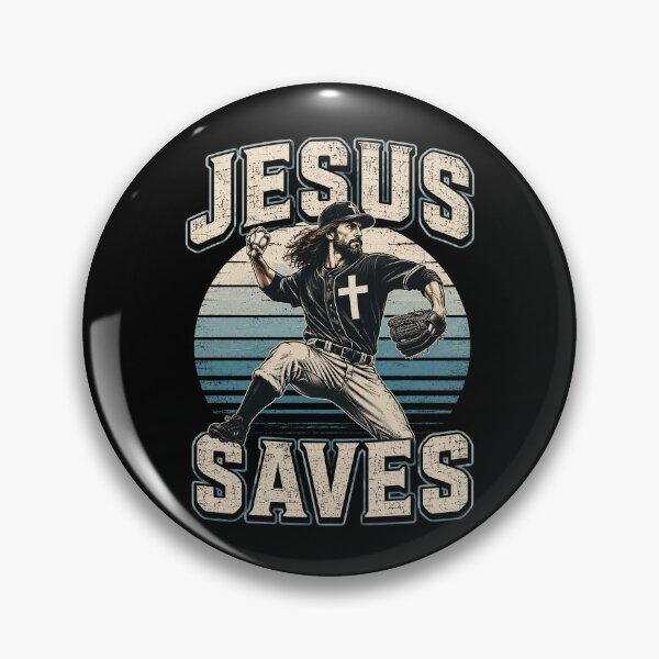 Item preview, Jesus Saves Religious Christian Faith Baseball designed and sold by OlakunleOloroz.