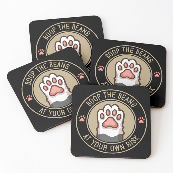 Item preview, Boop The Beans At Your Own Risk - Funny Cat Paw Vector Badge designed and sold by the-Z3nith.