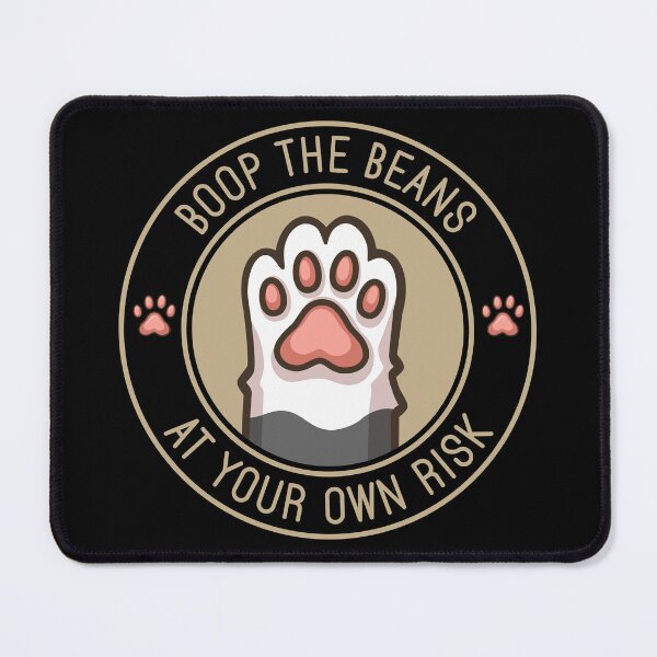 Item preview, Boop The Beans At Your Own Risk - Funny Cat Paw Vector Badge designed and sold by the-Z3nith.