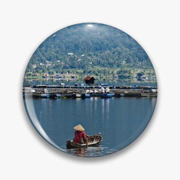 Item preview, Traditional fisherman in a dugout canoe on the lake designed and sold by franck380.