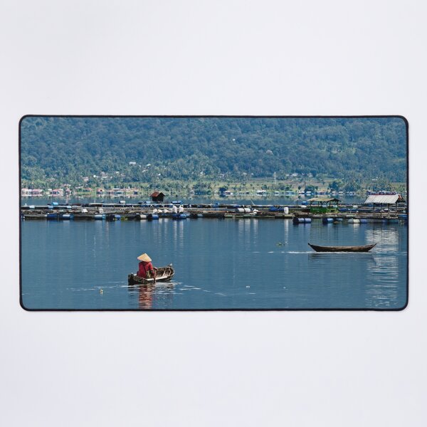 Item preview, Traditional fisherman in a dugout canoe on the lake designed and sold by franck380.