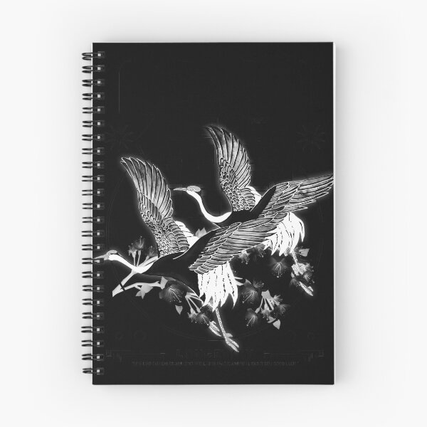 Item preview, Elegant Monochrome Flying Cranes designed and sold by ELEGANCE98.