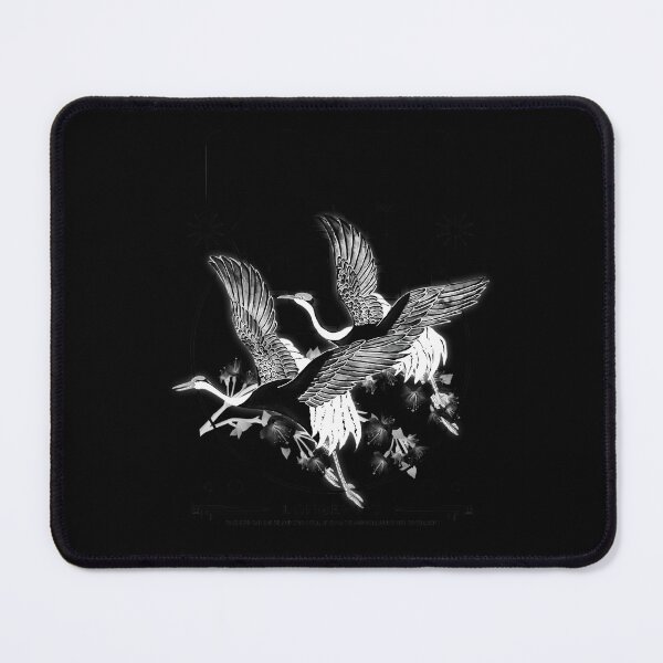 Item preview, Elegant Monochrome Flying Cranes designed and sold by ELEGANCE98.