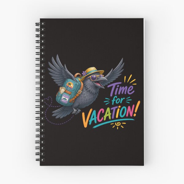 Item preview, Time for Vacation! – Funny Traveling Crow Adventure Design designed and sold by Tadeusz1.
