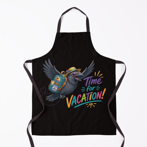 Item preview, Time for Vacation! – Funny Traveling Crow Adventure Design designed and sold by Tadeusz1.