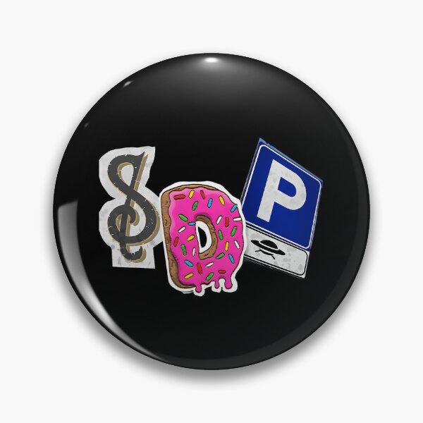Item preview, Donut And Abstract Sign Collage designed and sold by Alternative Art Studio.