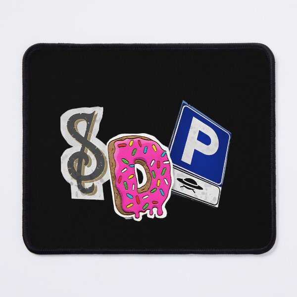 Item preview, Donut And Abstract Sign Collage designed and sold by Alternative Art Studio.