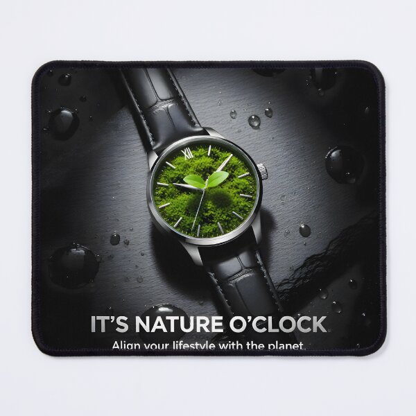 Item preview, Nature O'Clock Eco Watch: Premium Sustainable Lifestyle Luxury Product Ad designed and sold by Creative-RE.