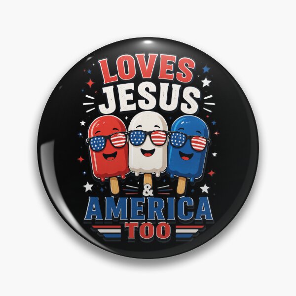 Item preview, Love Jesus America Boy 4th July Popsicle Christian Patriotic designed and sold by OlakunleOloroz.
