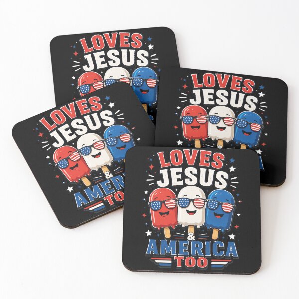 Item preview, Love Jesus America Boy 4th July Popsicle Christian Patriotic designed and sold by OlakunleOloroz.