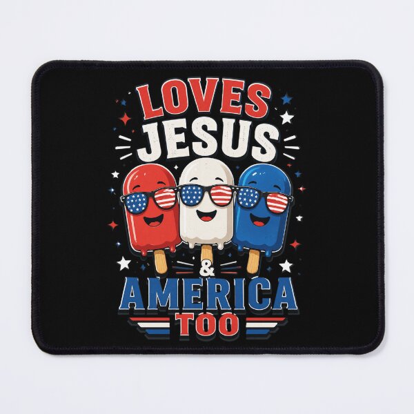 Item preview, Love Jesus America Boy 4th July Popsicle Christian Patriotic designed and sold by OlakunleOloroz.