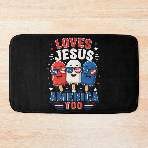 Item preview, Love Jesus America Boy 4th July Popsicle Christian Patriotic designed and sold by OlakunleOloroz.