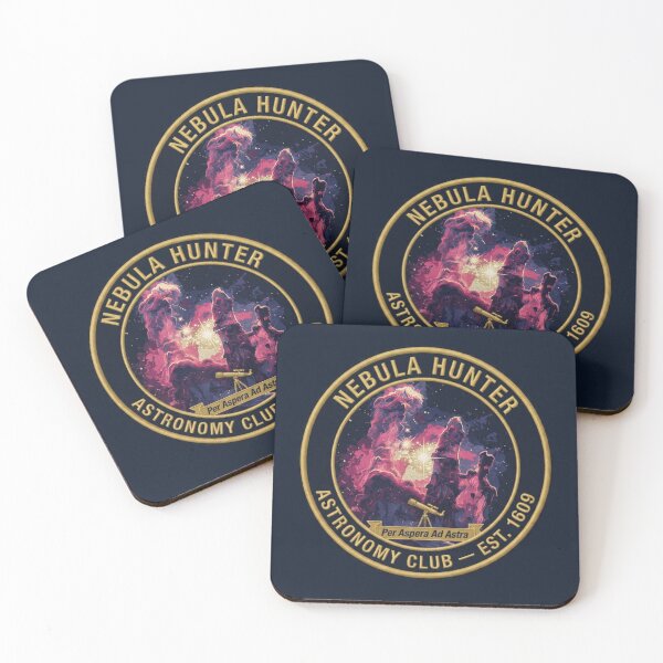 Item preview, Nebula Hunter Astronomy Club Vintage Badge Est 1609 designed and sold by CalmCapy Co.