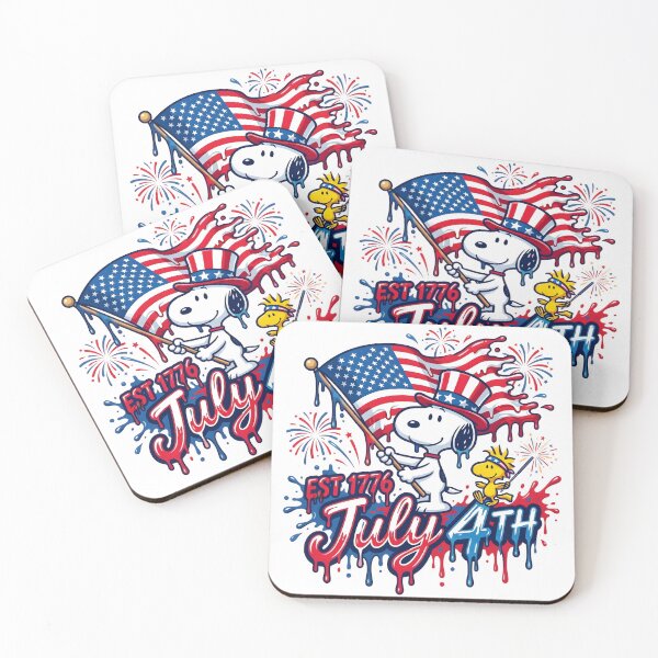 Item preview, Snoopy July 4th Shirt | Peanuts Independence Day Patriotic USA Flag | Woodstock Fireworks Est. 1776 Fourth of July Tee designed and sold by King KyLo.