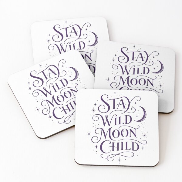 Item preview, STAY WILD MOON CHILD Celestial Typography | Bohemian Spiritual Design designed and sold by Ahmed Nedji.