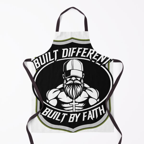 Item preview, Built Different Built By Faith Christian Gym Shield designed and sold by Bezuiden.