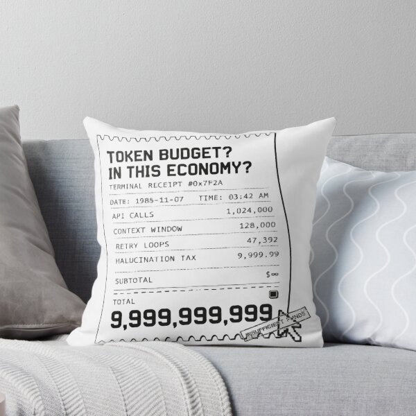 Item preview, Token Budget In This Economy Tech Receipt Humor designed and sold by Bianca Oltean.