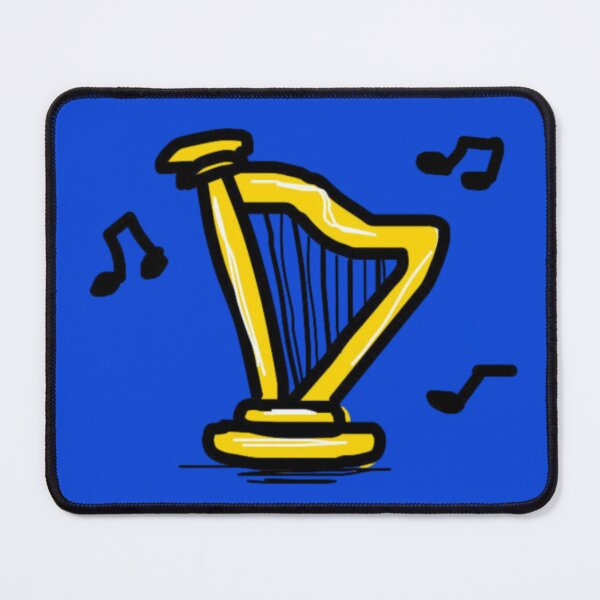 Item preview, Cute Yellow Harp Musical designed and sold by felixpalette.