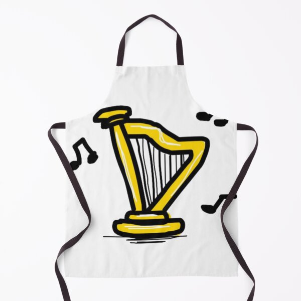 Item preview, Cute Yellow Harp Musical designed and sold by felixpalette.