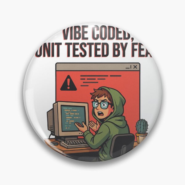 Item preview, Vibe Coded Unit Tested By Fear Programmer Humor designed and sold by Bianca Oltean.