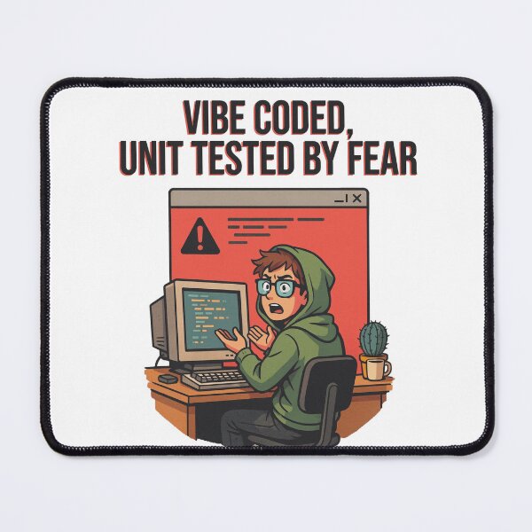 Item preview, Vibe Coded Unit Tested By Fear Programmer Humor designed and sold by Bianca Oltean.