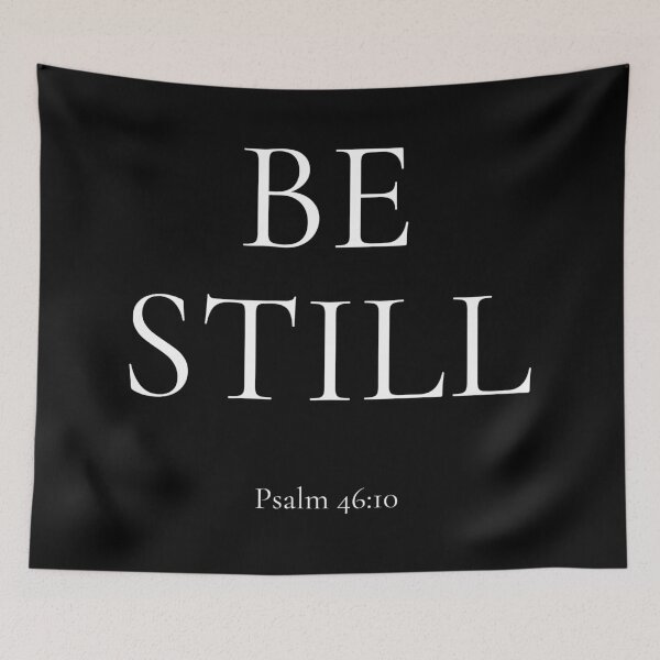 Item preview, Be Still | Psalm 46:10 | Minimalist Christian Bible Verse Typography by All43 designed and sold by All43.