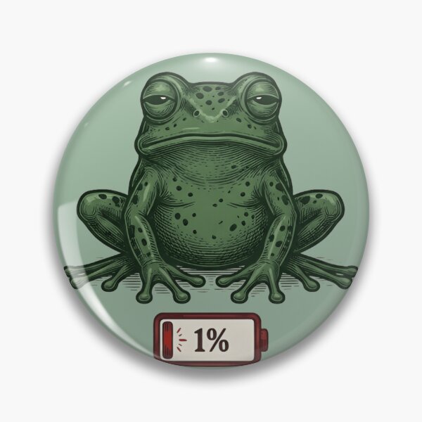 Item preview, Socially Drained Frog Shirt – Funny Introvert Frog Design with Low Battery, Humor Tee designed and sold by ZyxDes.