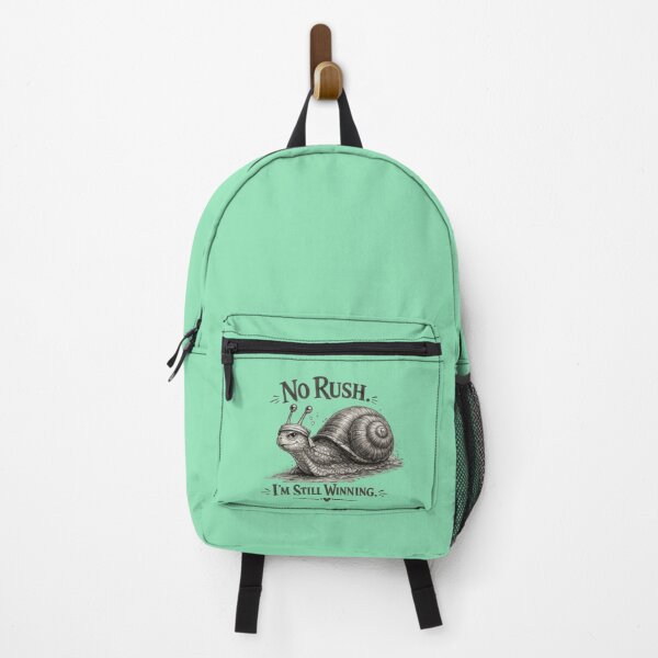 Item preview, No Rush I'm Still Winning Snail Sticker designed and sold by PremVerse.