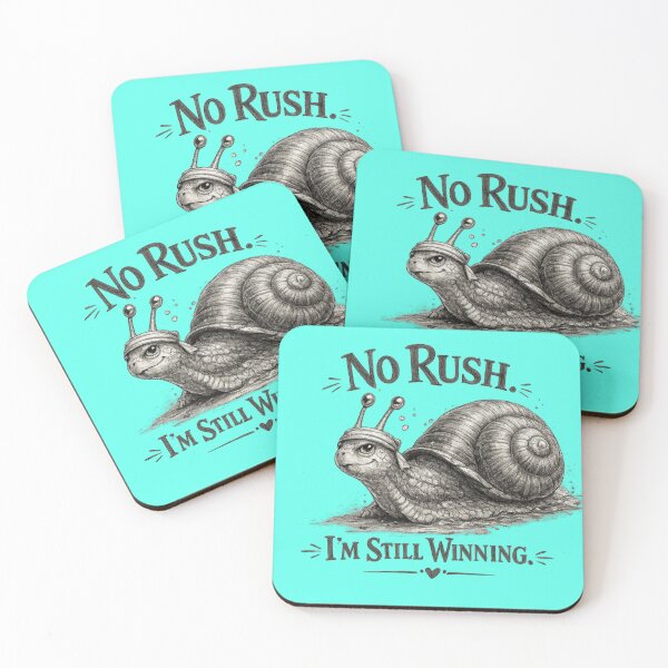 Item preview, No Rush I'm Still Winning Snail Sticker designed and sold by PremVerse.