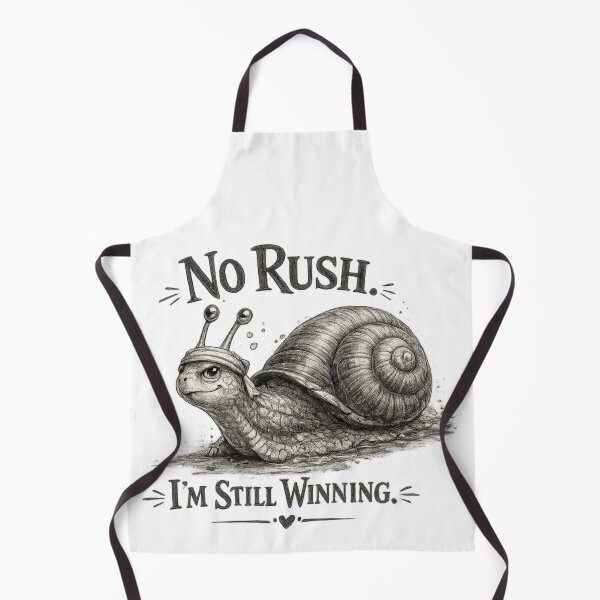 Item preview, No Rush I'm Still Winning Snail Sticker designed and sold by PremVerse.
