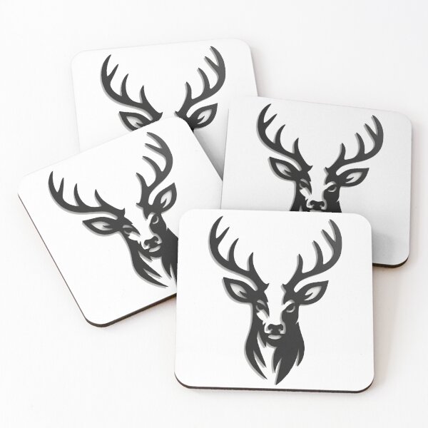 Artikelvorschau, Moderne Hirsch-Wandkunst aus Metall – Minimalistischer Hirschkopf entworfen und verkauft von GG-Graphics.