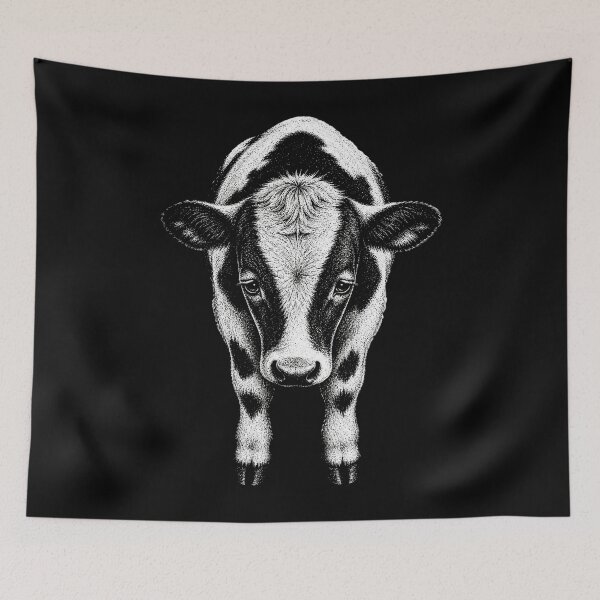Item preview, Sad cow Vintage Engraving Style Graphic T-Shirt designed and sold by Sivallus.