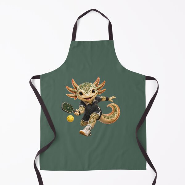 Item preview, Funny Axolotl Playing Pickleball designed and sold by MonsoonInkX.