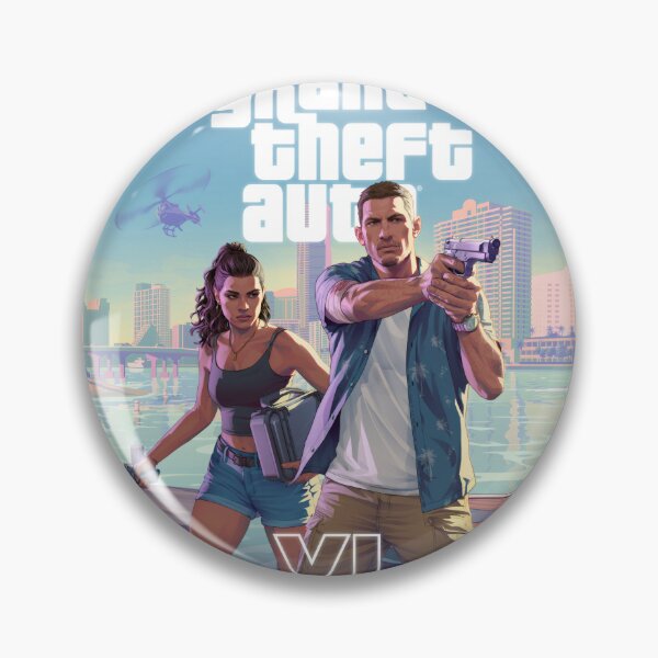 Item preview, Dangerous Duo Tropical Neon - Vice City Mobile Case and Gadget Sticker designed and sold by William Cano.