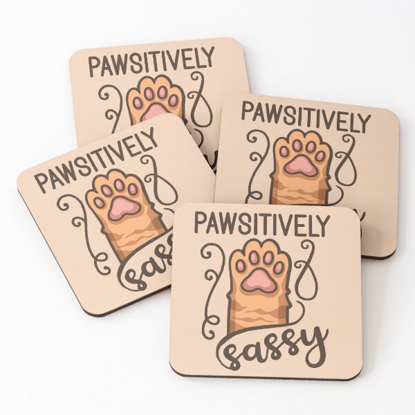 Item preview, Pawsitively Sassy - Funny Orange Tabby Cat Paw Pun designed and sold by the-Z3nith.