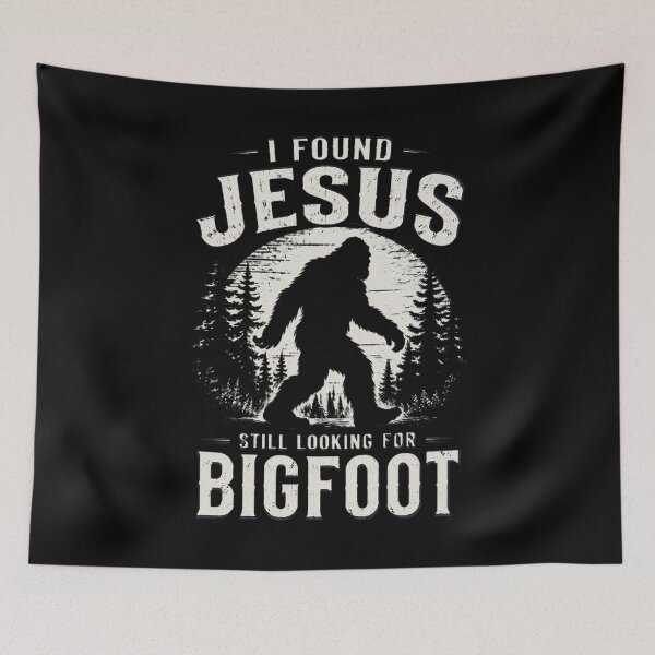Item preview, Retro I Found Jesus Still Looking Bigfoot designed and sold by OlakunleOloroz.