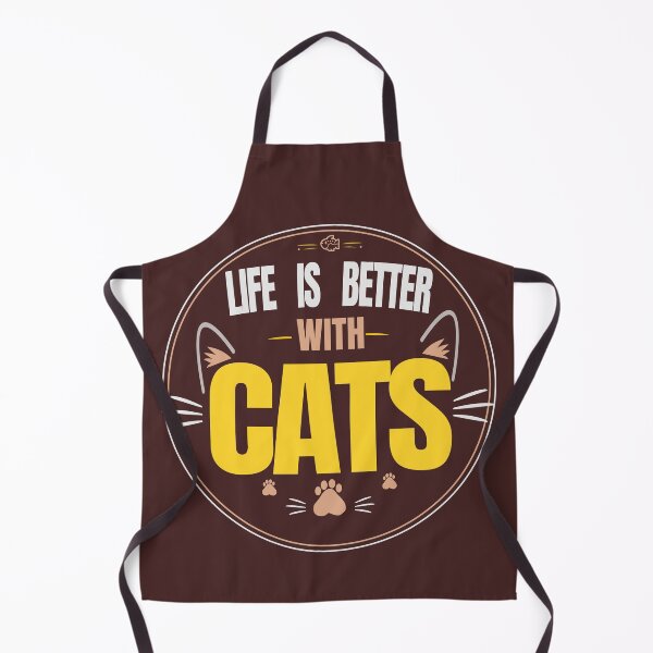 Artikelvorschau, Life Is Better With Cats Funny Cat Lover Badge Typography T-Shirt entworfen und verkauft von HeartAndArtShop.