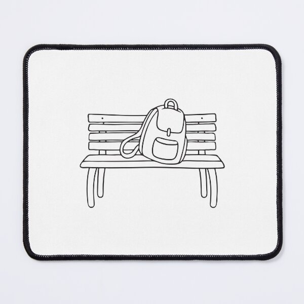 Item preview, Backpack Slumped on Wooden Bench designed and sold by rasagamastore.