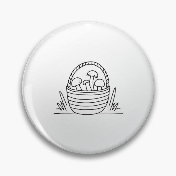 Item preview, Mushroom Basket Near Forest Underbrush designed and sold by rasagamastore.