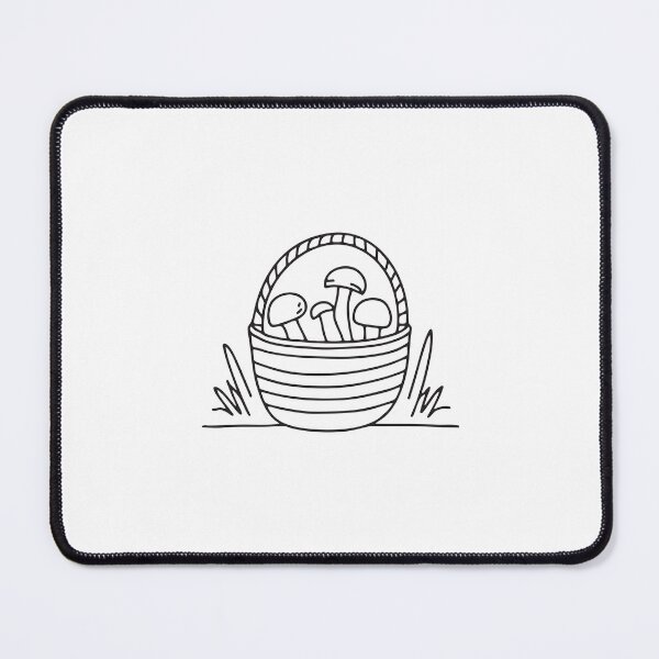Item preview, Mushroom Basket Near Forest Underbrush designed and sold by rasagamastore.