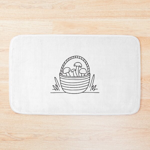 Item preview, Mushroom Basket Near Forest Underbrush designed and sold by rasagamastore.