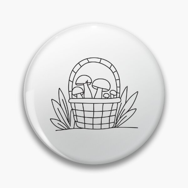 Item preview, Basket Filled with Forest Mushrooms designed and sold by rasagamastore.