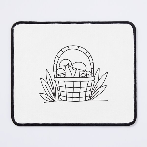 Item preview, Basket Filled with Forest Mushrooms designed and sold by rasagamastore.