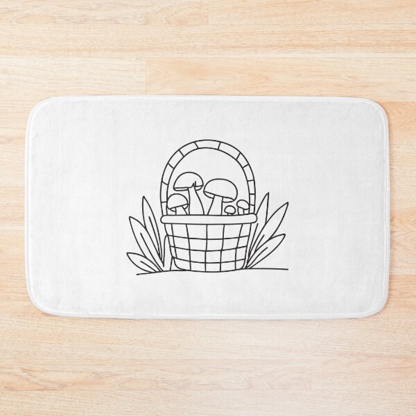 Item preview, Basket Filled with Forest Mushrooms designed and sold by rasagamastore.